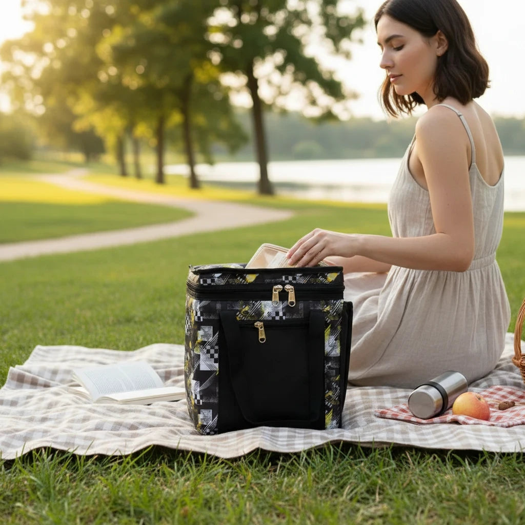 Box Lunch Bag with covering wire Size (11*9)